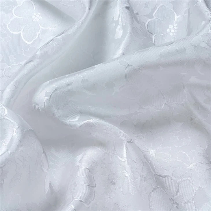 customized silk viscose jacquard fabric